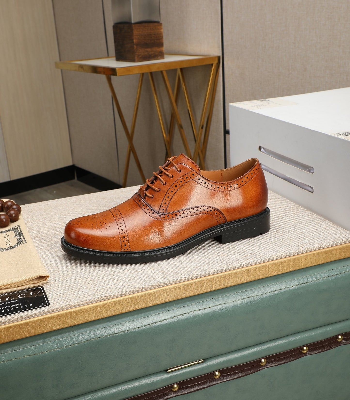 Gucci-inspired Classic Brown Oxford Brogues