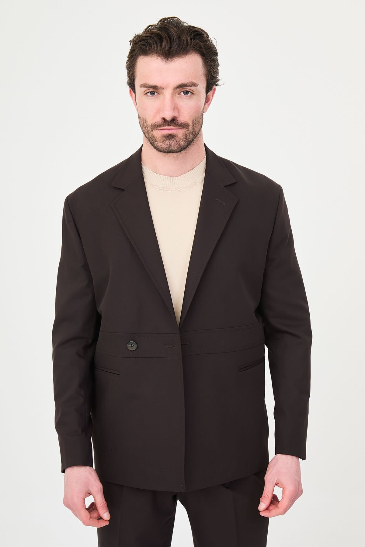 Dark Chocolate Brown Slim Fit Men’s Suit