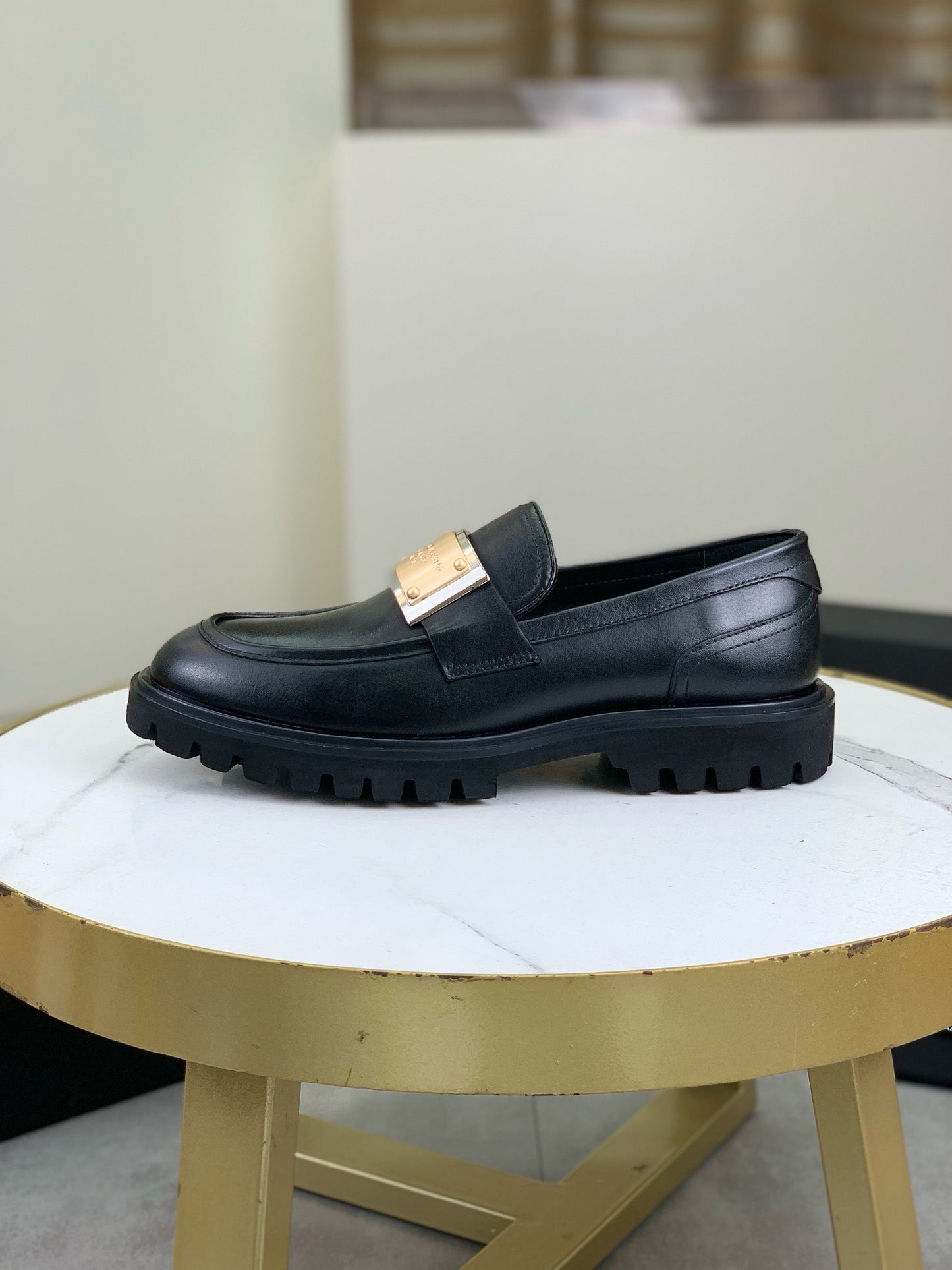 Dolce & Gabbana Bernini Black Leather Loafers