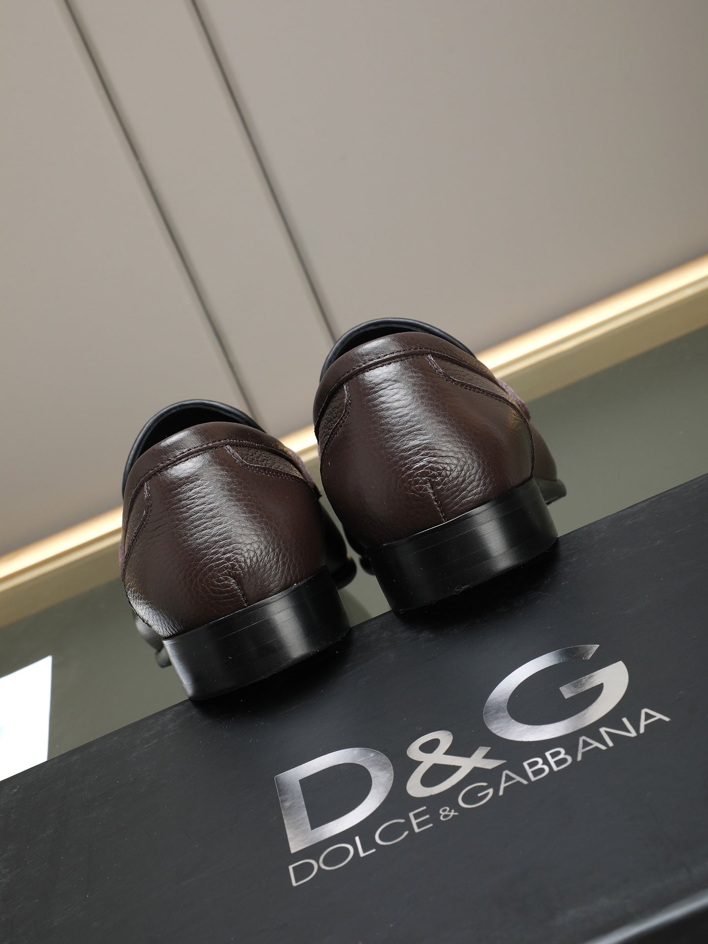 Dolce & Gabbana Brown D&G Monogram Penny Loafers