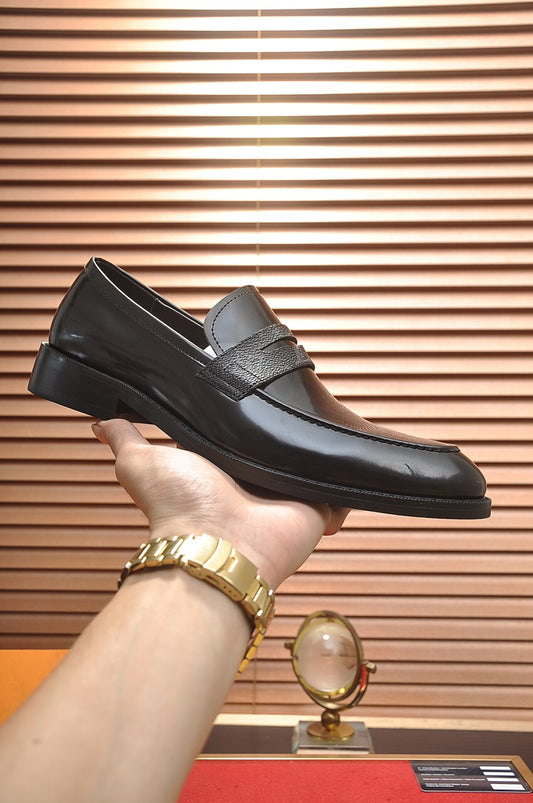 Louis Vuitton Black Penny Loafer