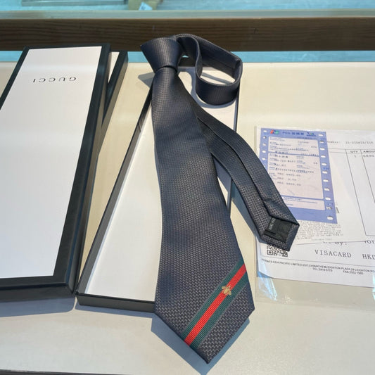 Men’s Black Stripe Silk Tie