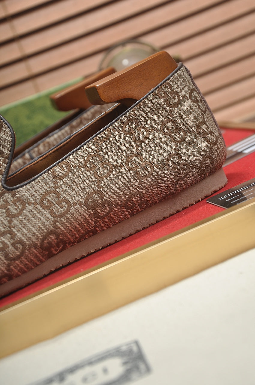 Gucci Cupertino Brown GG Canvas Loafer