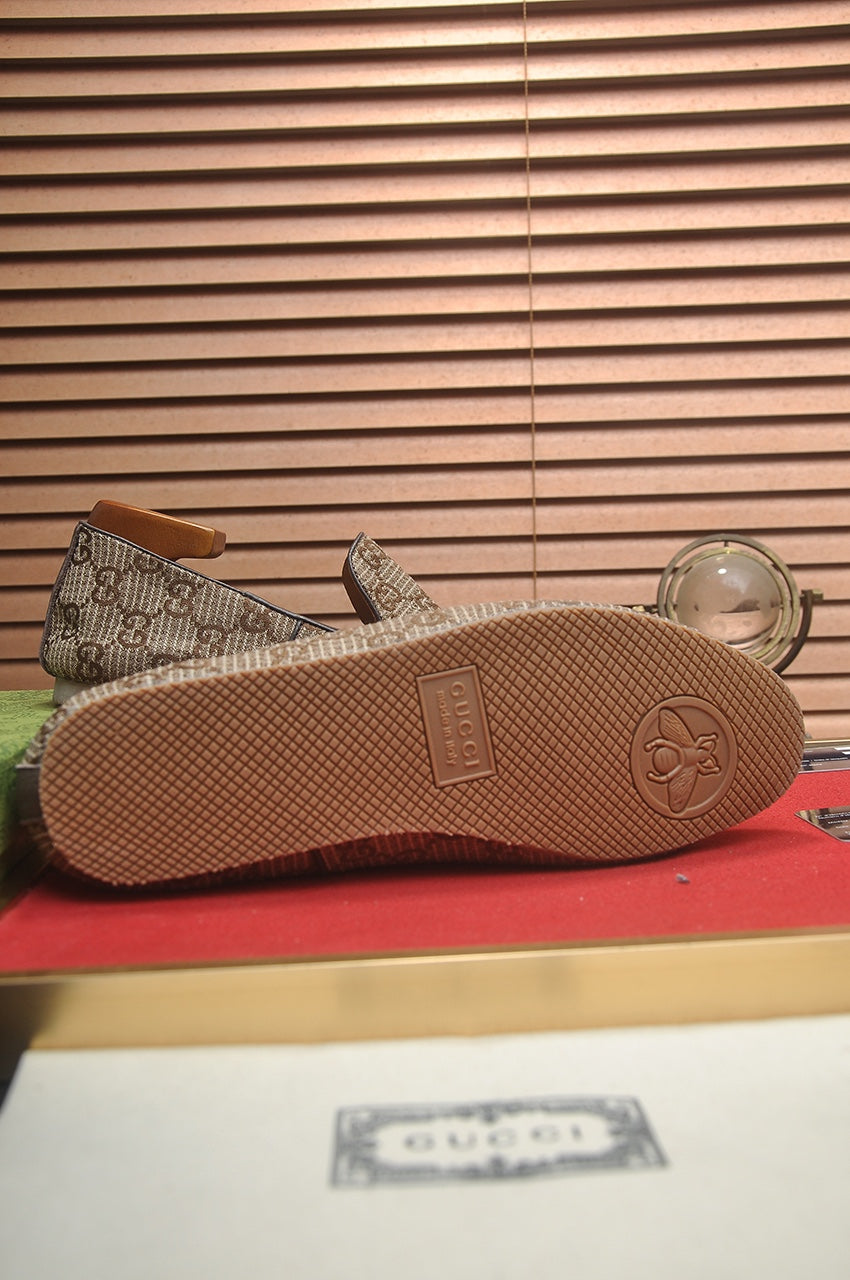 Gucci Cupertino Brown GG Canvas Loafer
