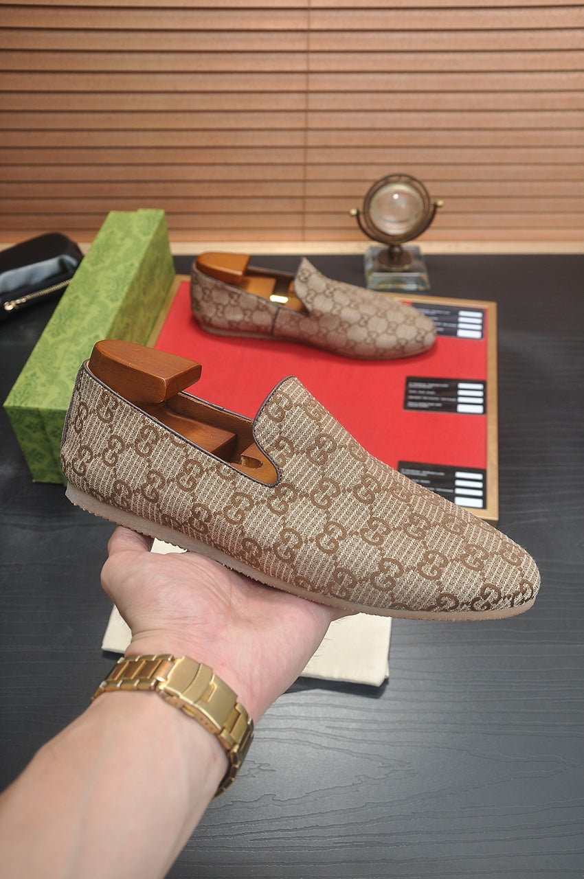 Gucci Cupertino Brown GG Canvas Loafer
