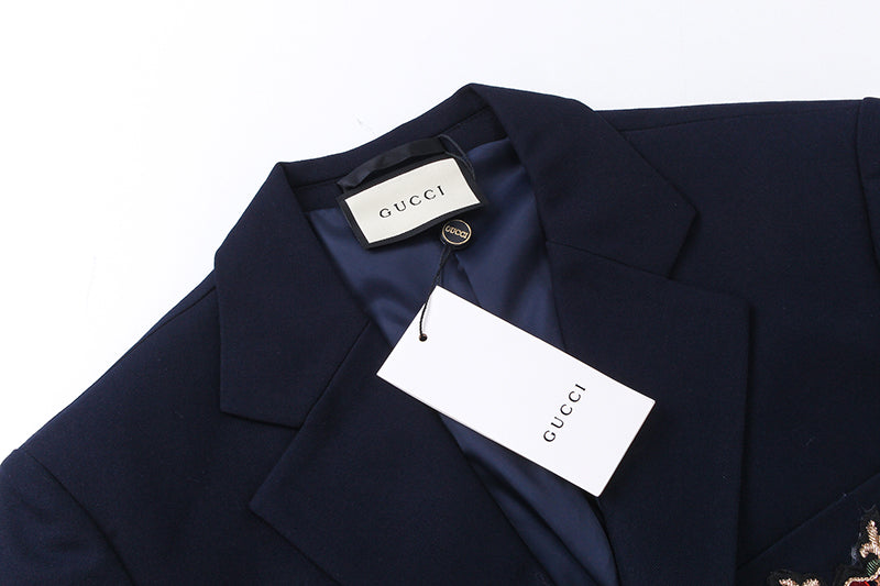 Gucci Navy Wool Formal Jacket