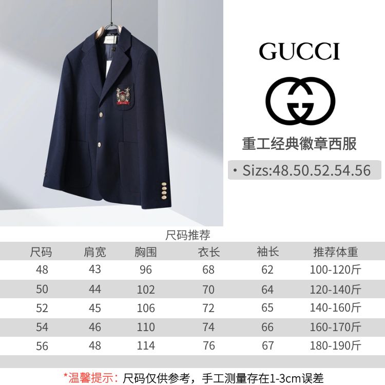 Gucci Navy Wool Formal Jacket