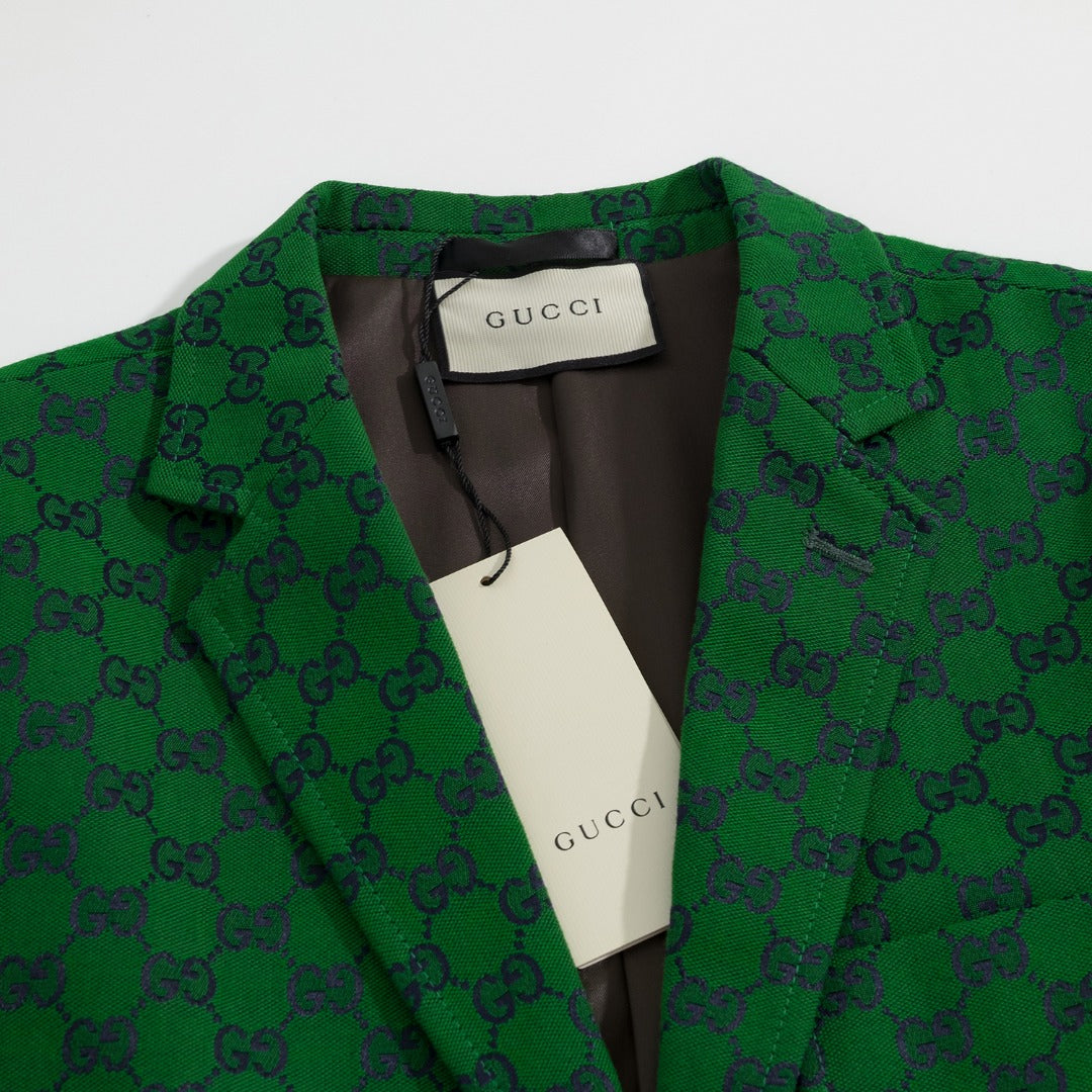 Gucci x The North Face Green Monogram Suit