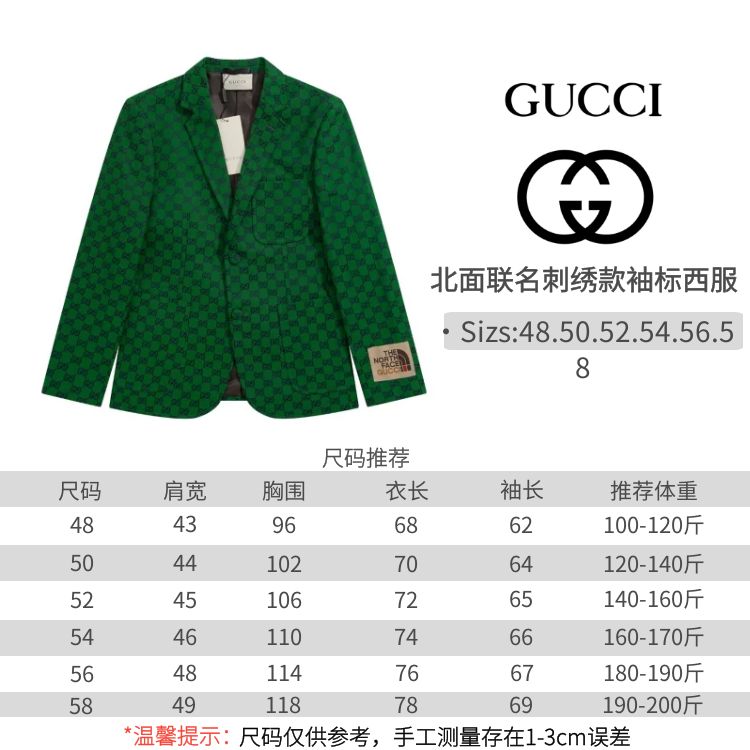 Gucci x The North Face Green Monogram Suit