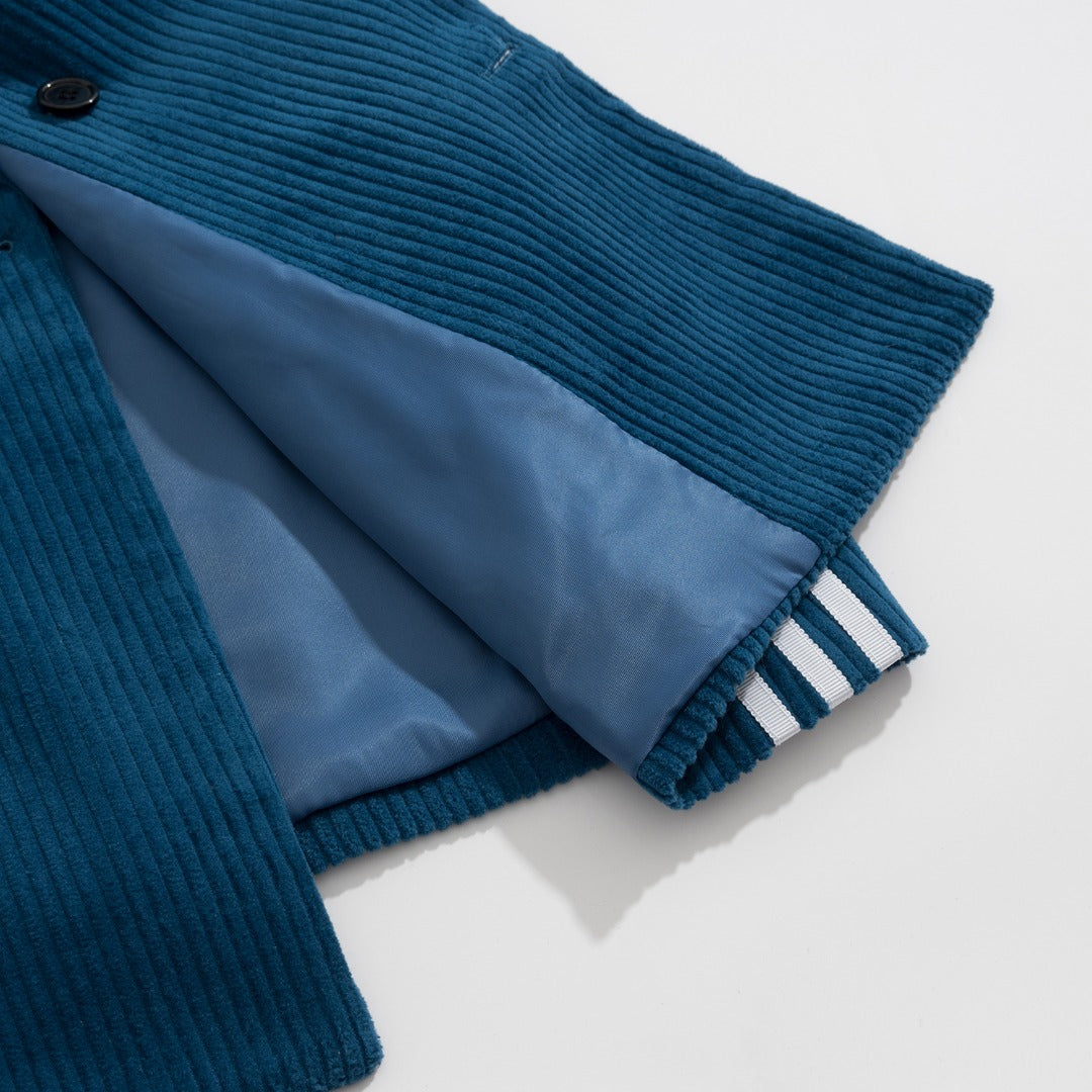 Gucci x Adidas Co-Branded Teal Corduroy Suit Set