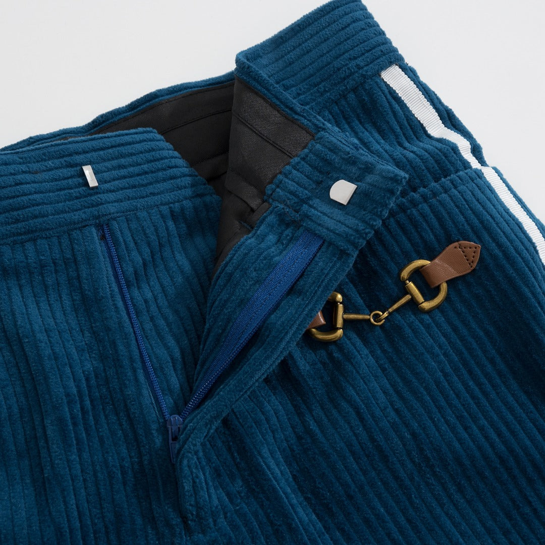 Gucci x Adidas Co-Branded Teal Corduroy Suit Set