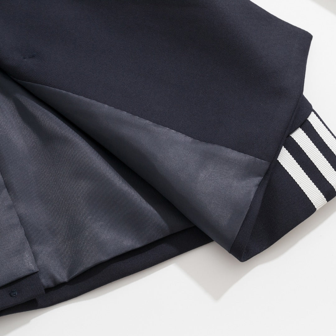 Gucci x Adidas Navy Trefoil Logo Suit