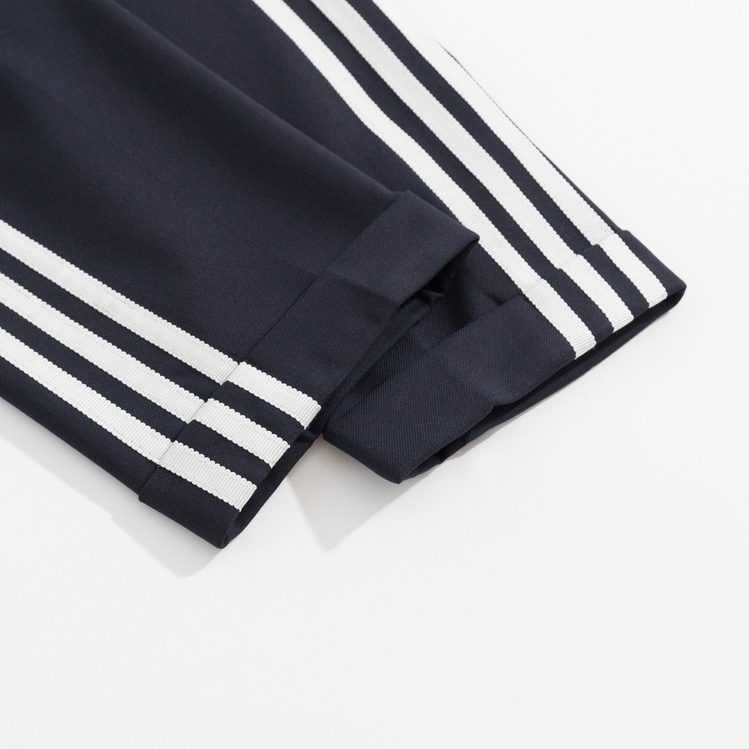 Gucci x Adidas Navy Trefoil Logo Suit