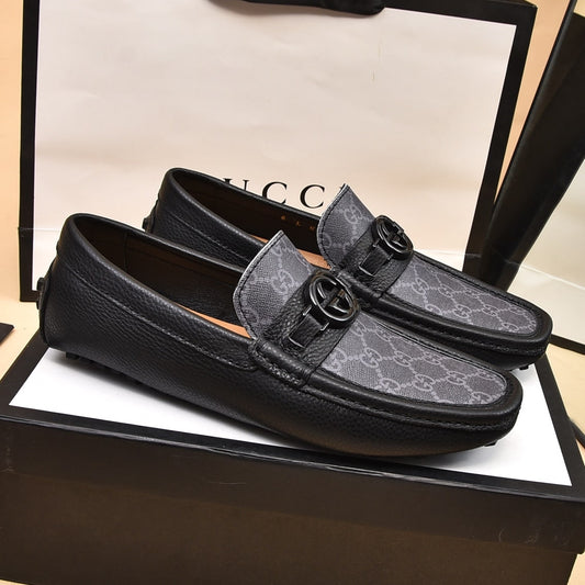 Gucci GG Black Supreme  Driving Loafer