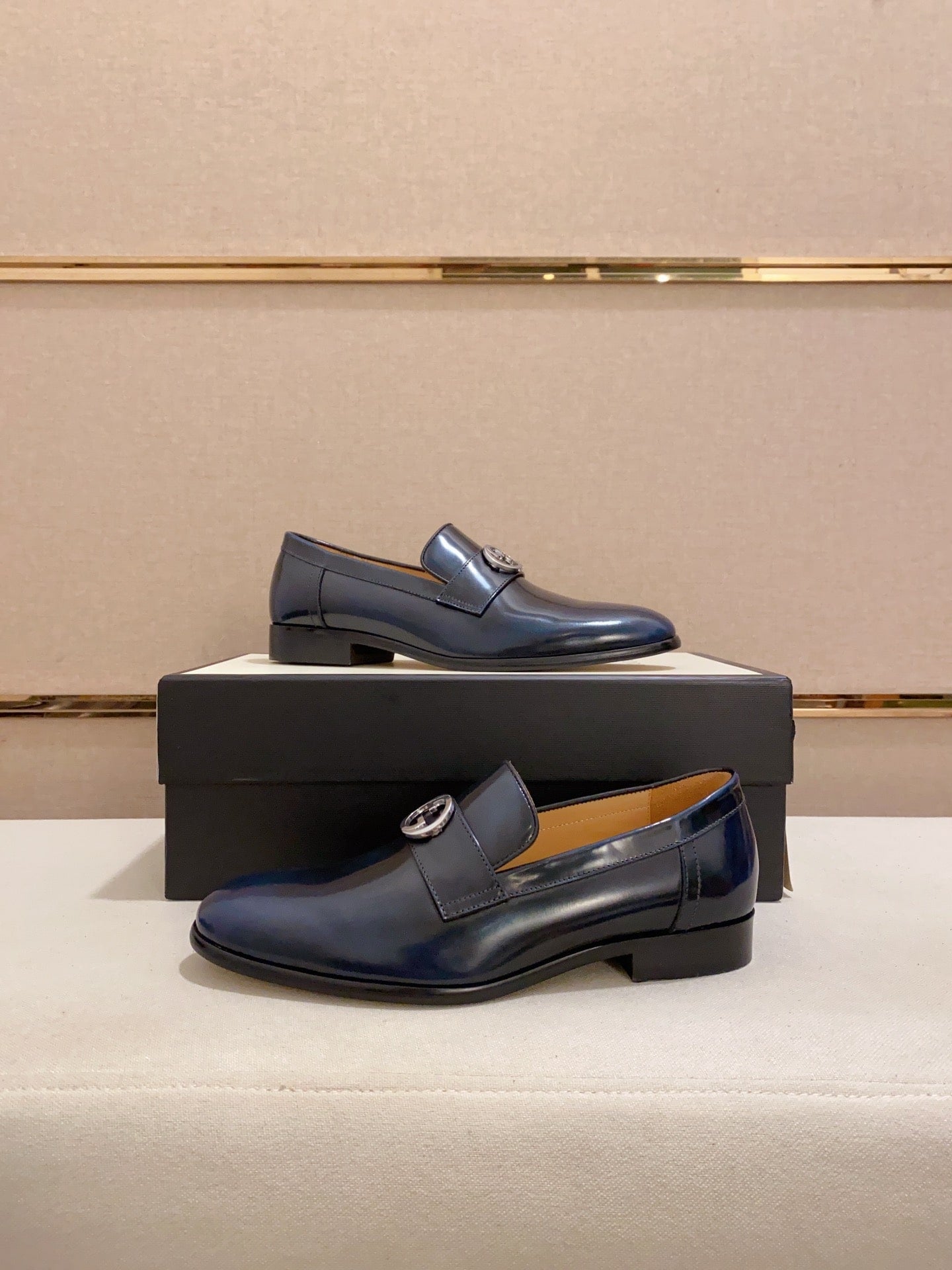 Gucci Midnight Blue Leather Loafer