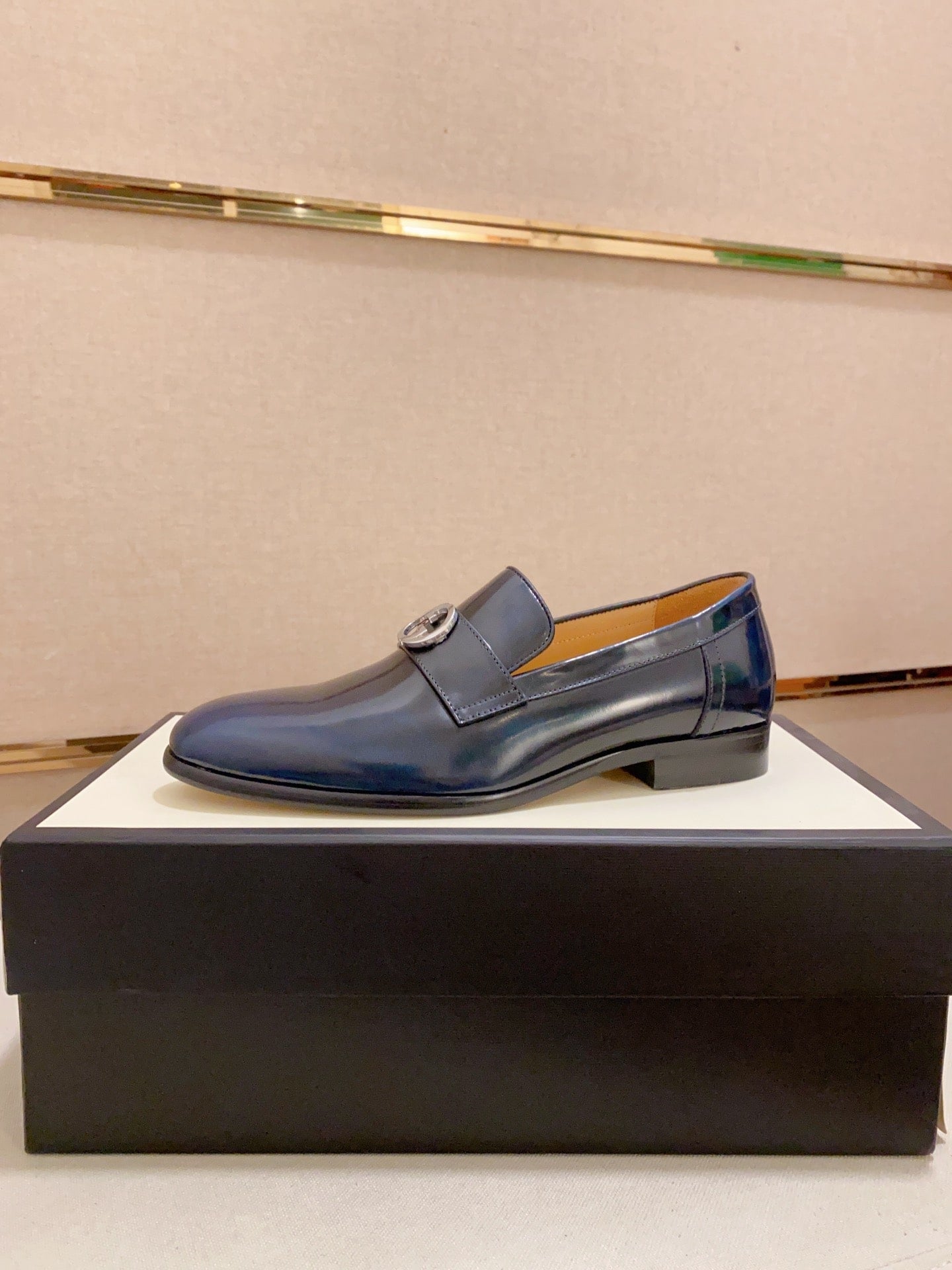 Gucci Midnight Blue Leather Loafer