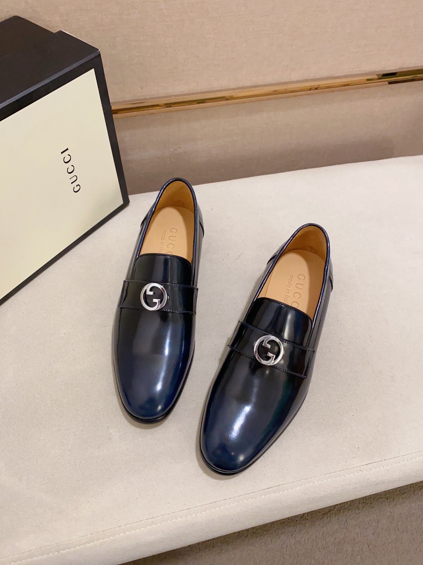 Gucci Midnight Blue Leather Loafer