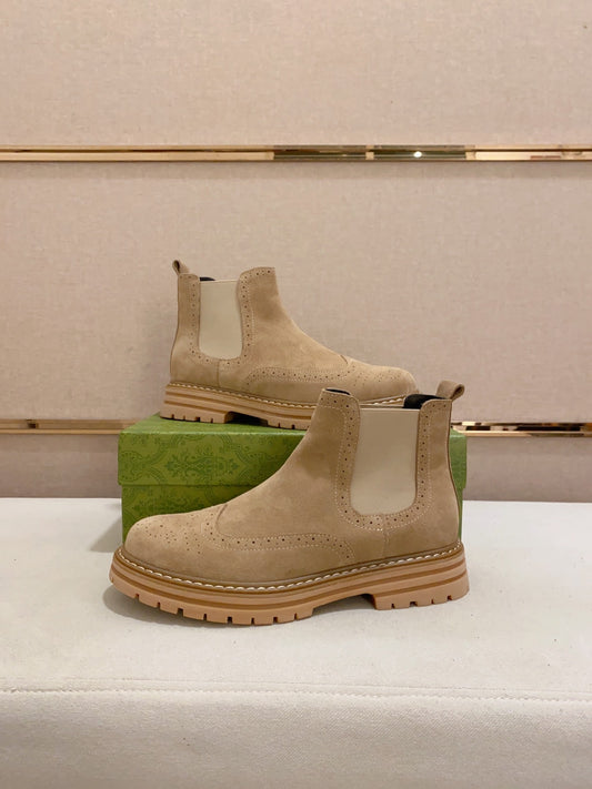 Gucci Brown Suede Chelsea Boot