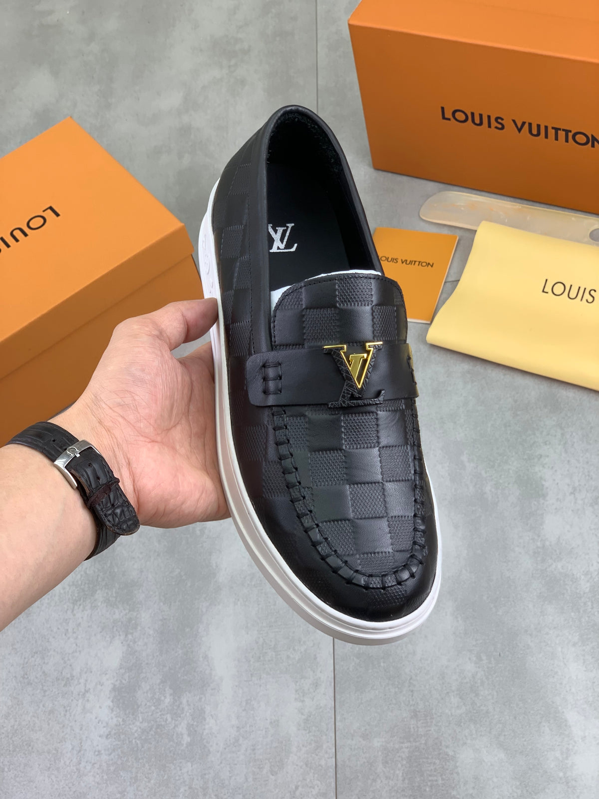 Louis Vuitton LV Resort Black Damier Loafer