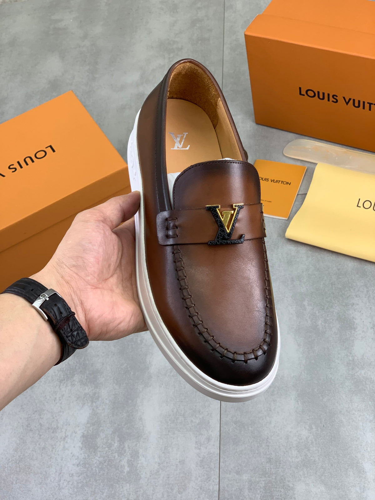 Louis Vuitton LV Resort Brown Leather Loafer
