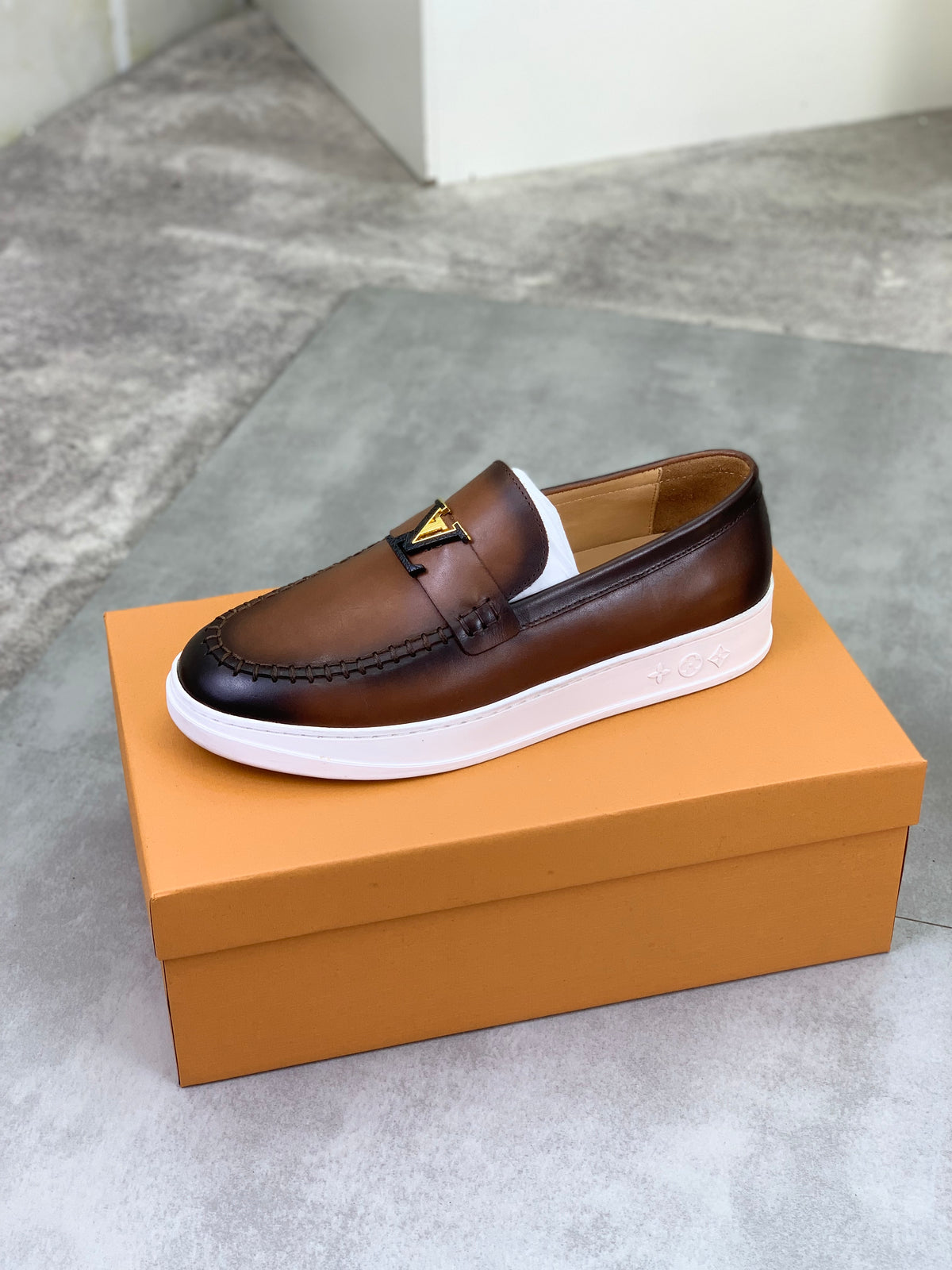 Louis Vuitton LV Resort Brown Leather Loafer