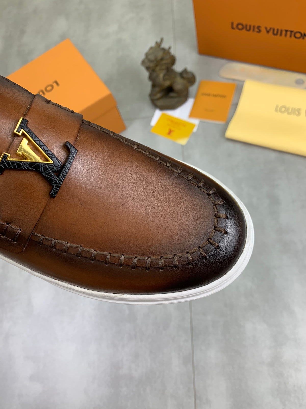 Louis Vuitton LV Resort Brown Leather Loafer