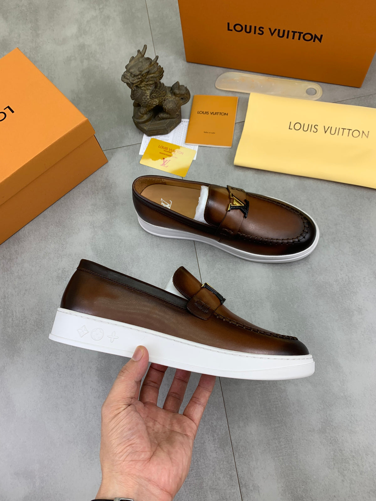 Louis Vuitton LV Resort Brown Leather Loafer