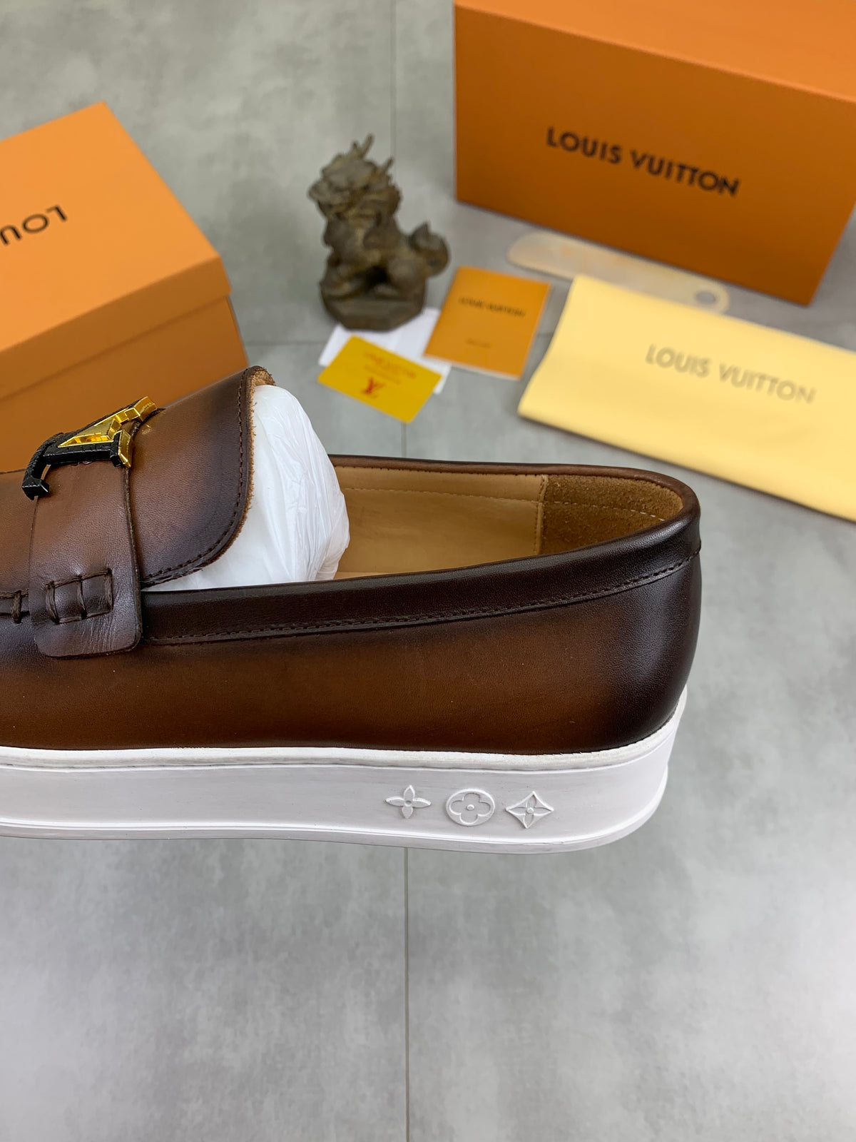 Louis Vuitton LV Resort Brown Leather Loafer