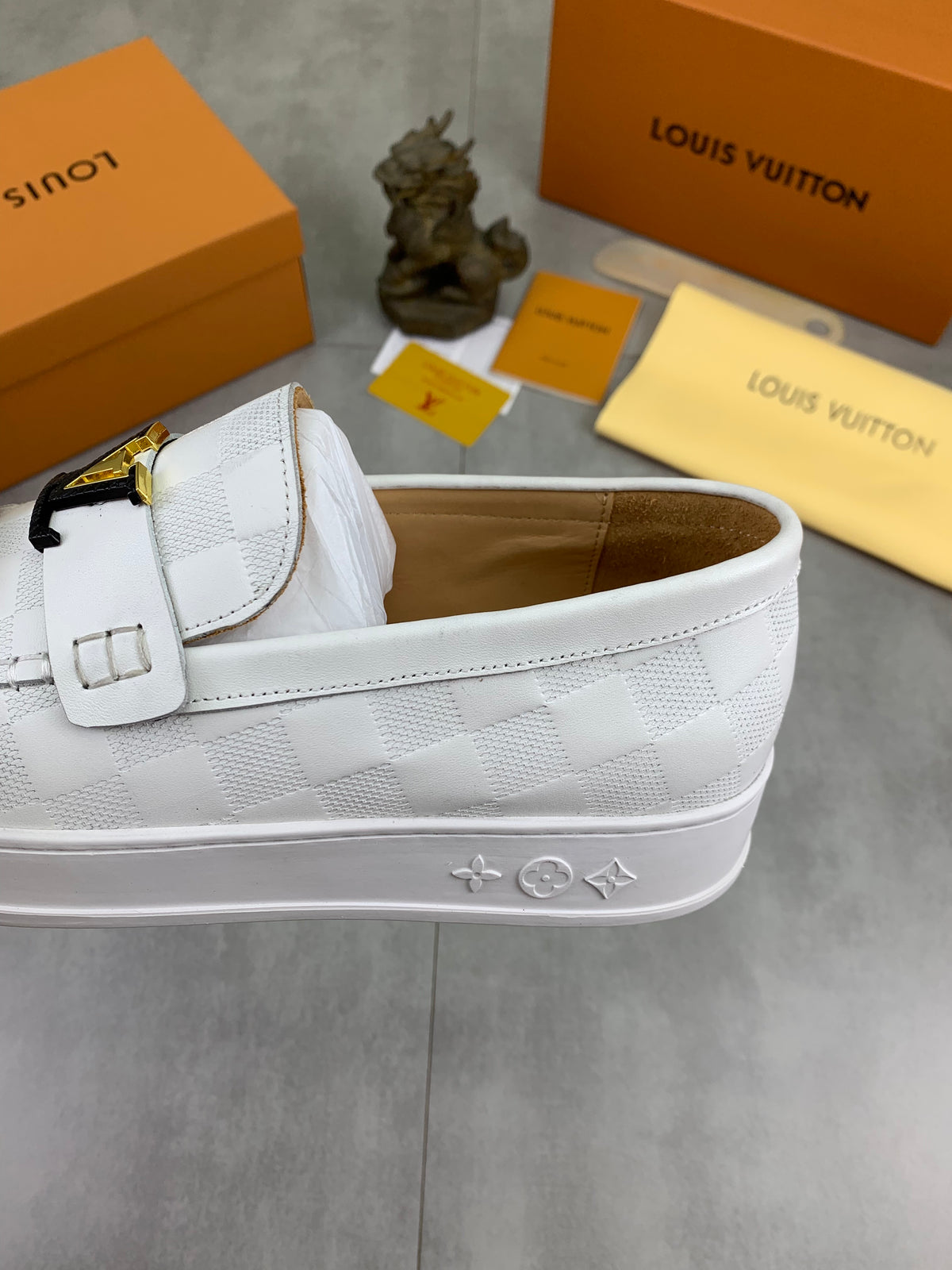 Louis Vuitton LV Resort White Damier Loafer