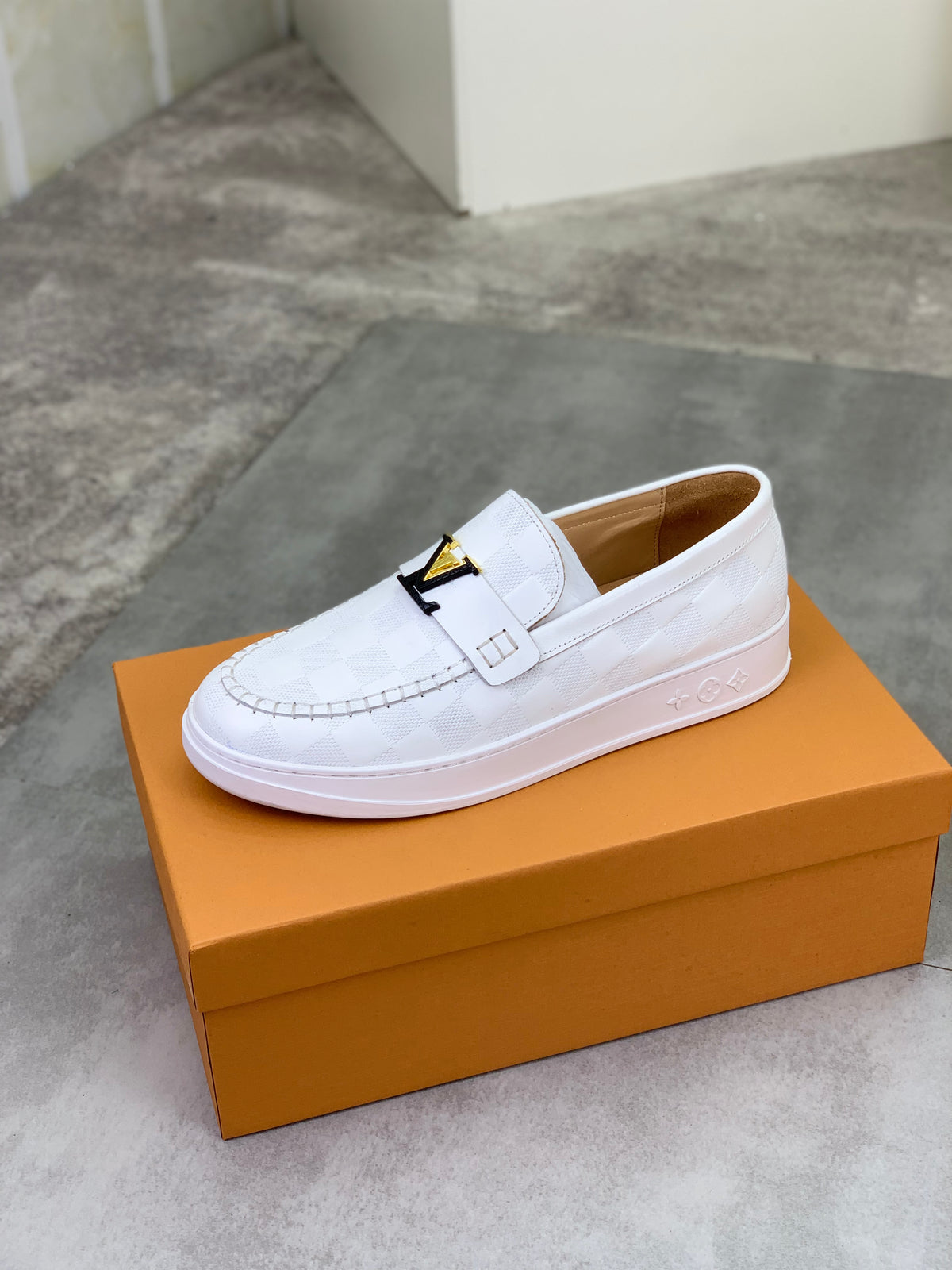 Louis Vuitton LV Resort White Damier Loafer