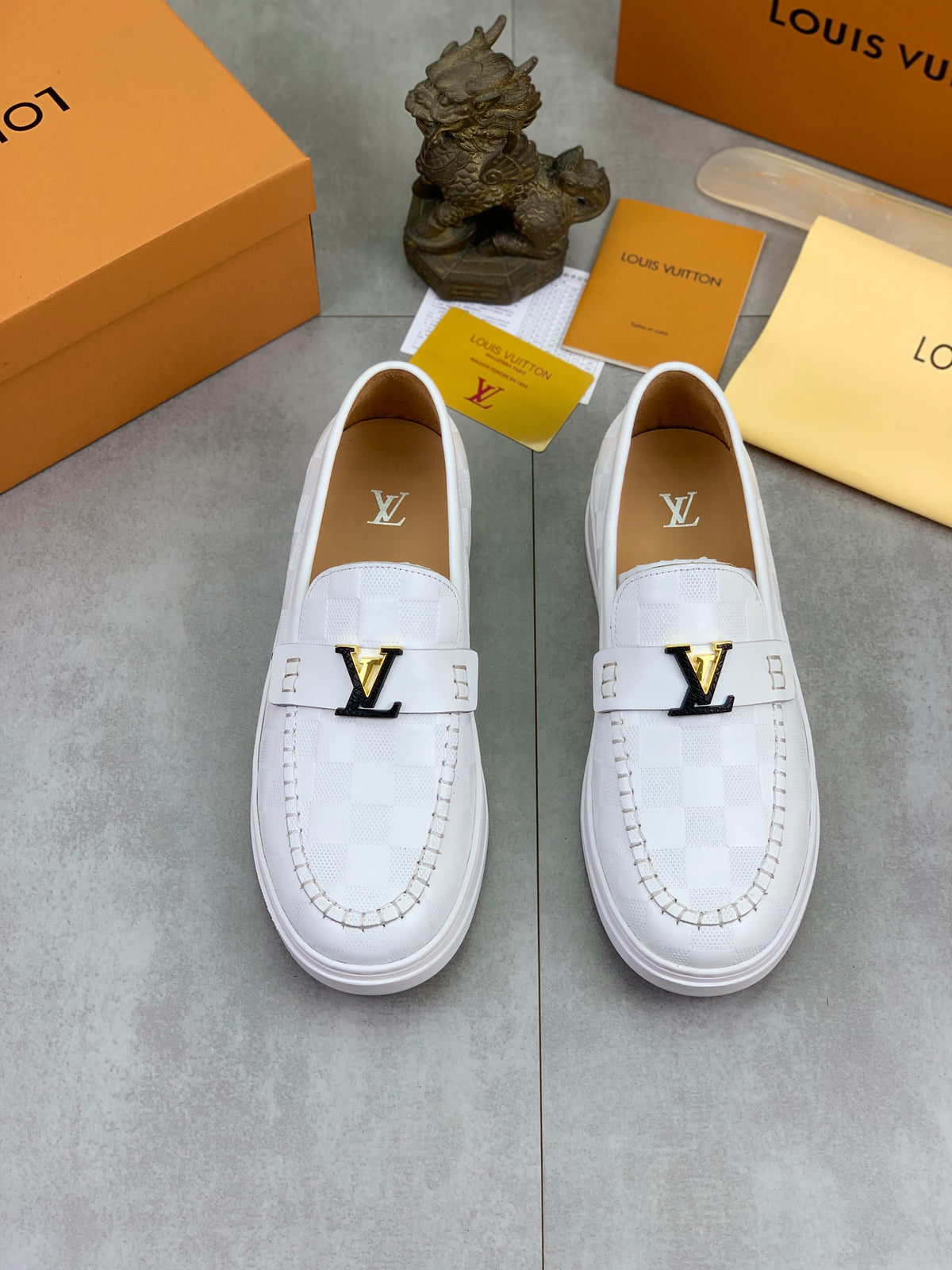 Louis Vuitton LV Resort White Damier Loafer