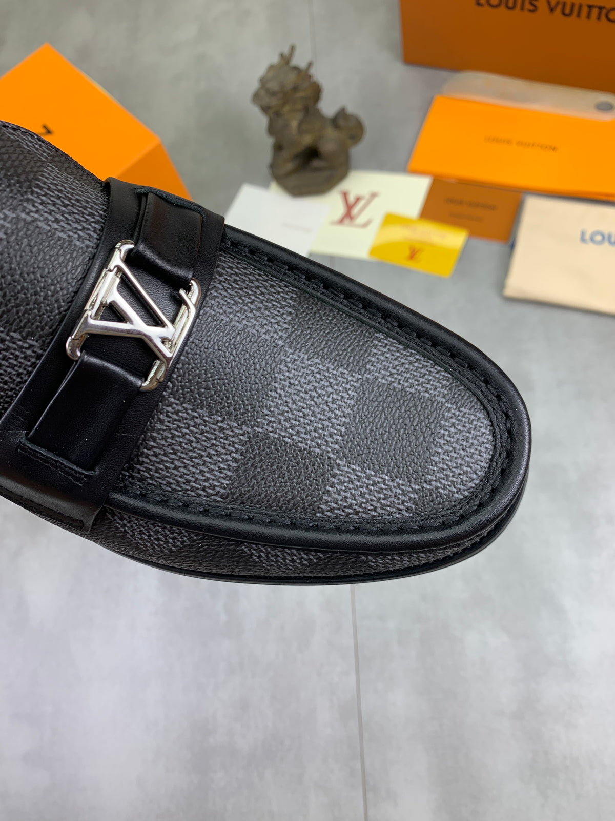 Louis Vuitton Major Loafer in Graphite Damier Canvas