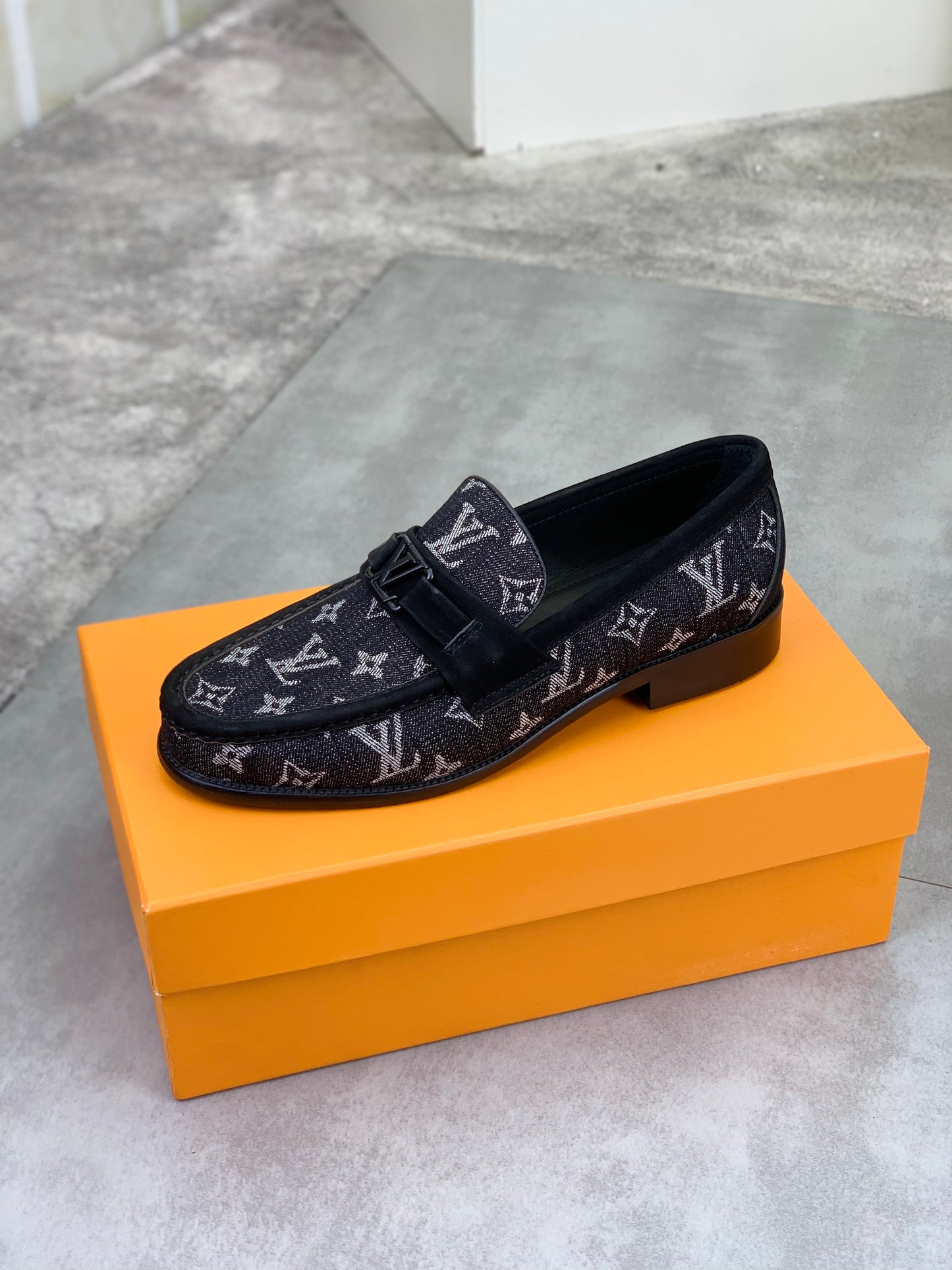 Louis Vuitton Major Monogram Eclipse Jacquard Loafer