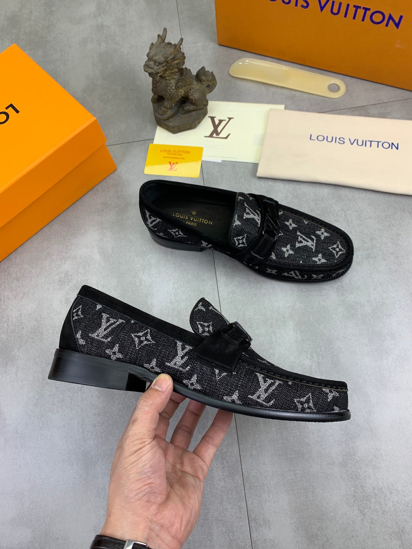 Louis Vuitton Major Monogram Eclipse Jacquard Loafer