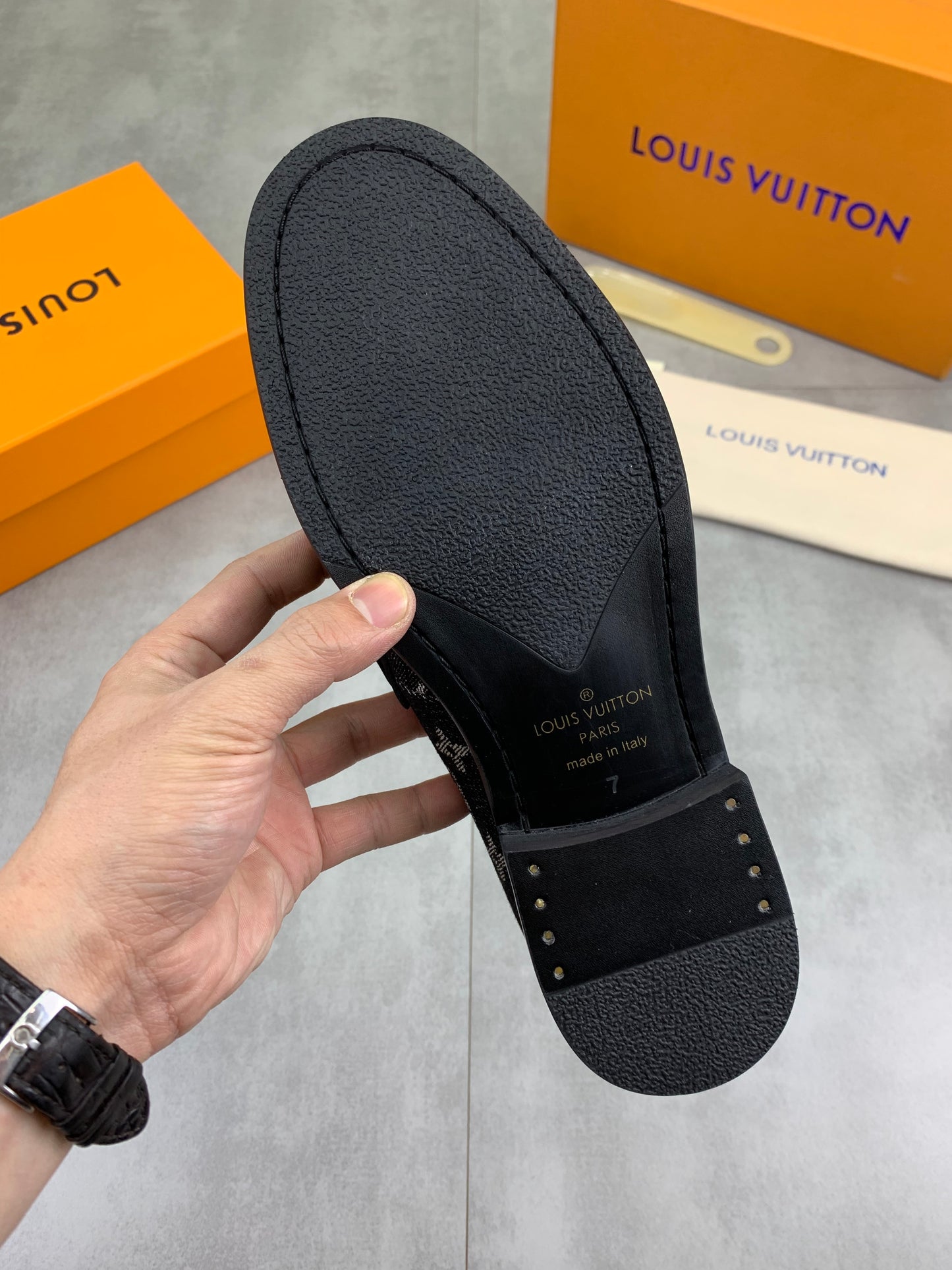 Louis Vuitton Major Monogram Eclipse Jacquard Loafer