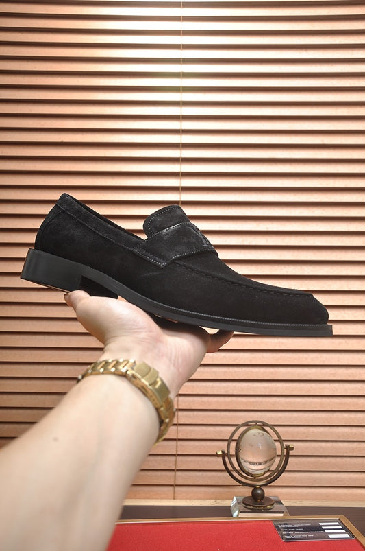 Louis Vuitton Black Urban Suede Loafers