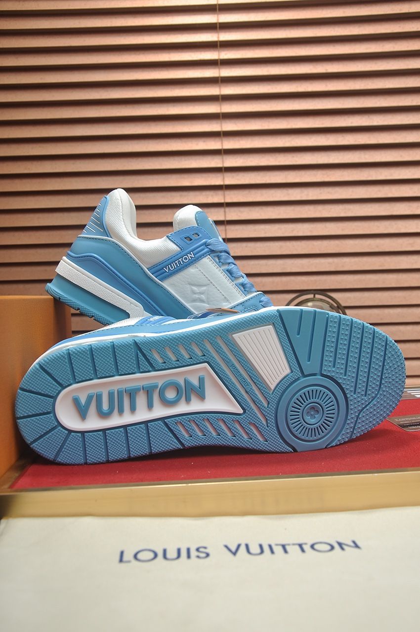 Louis Vuitton LV Trainer Blue Lowtop Sneakers