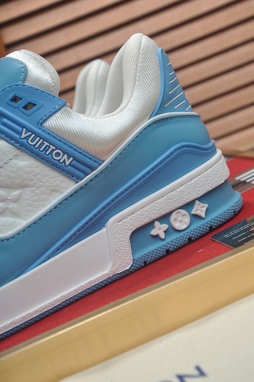 Louis Vuitton LV Trainer Blue Lowtop Sneakers