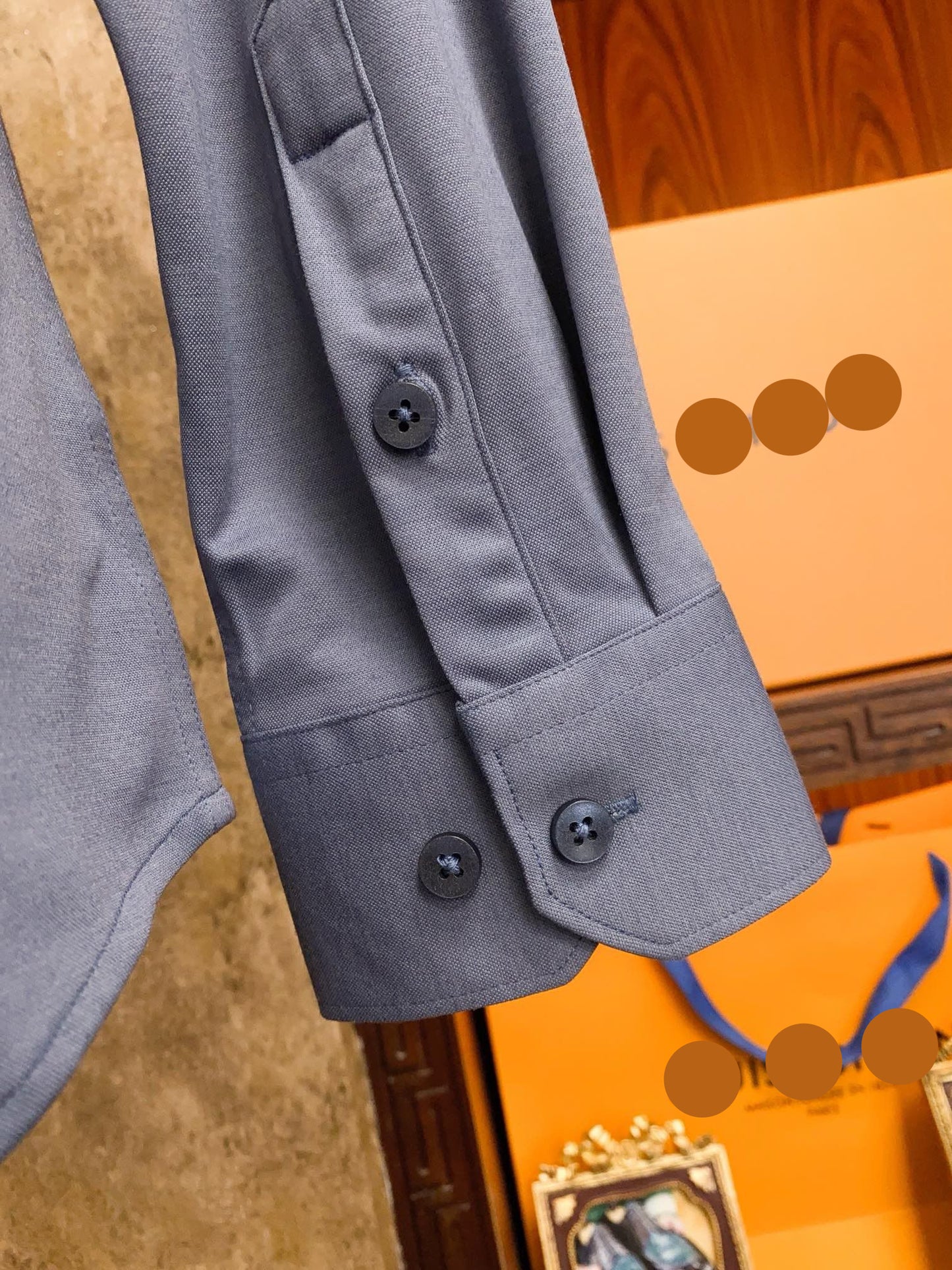 Men’s Dusty Blue Classic Dress Shirt