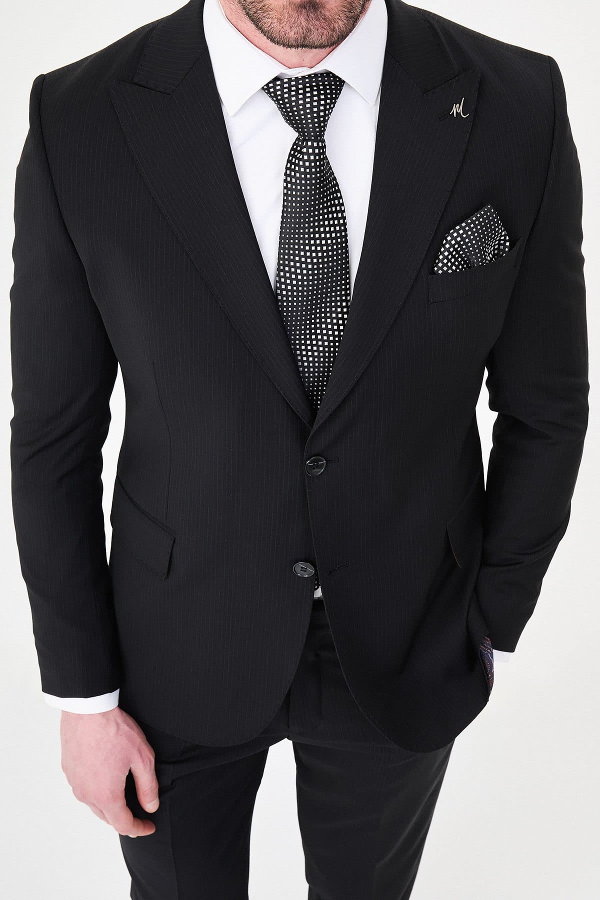 Men’s Black Slim Fit Formal Suit