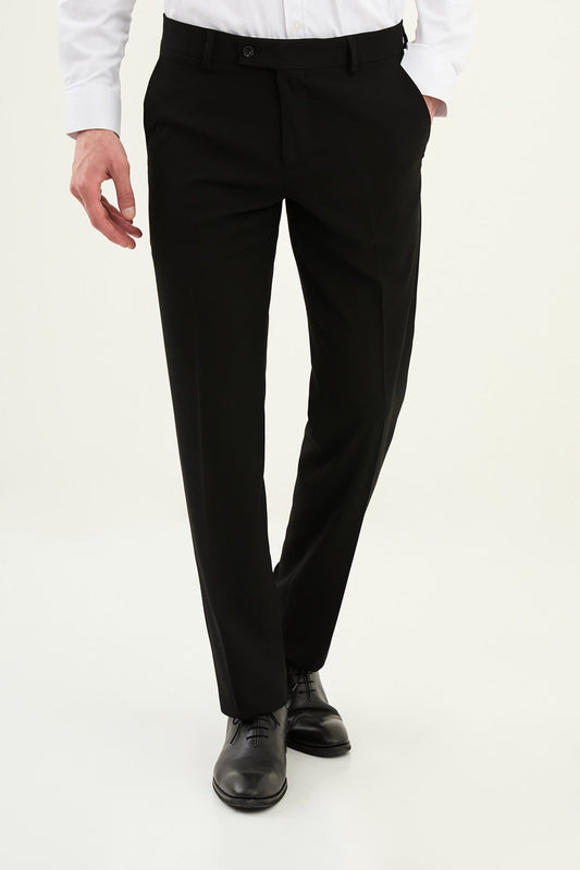 Men’s Black Slim Fit Formal Trousers