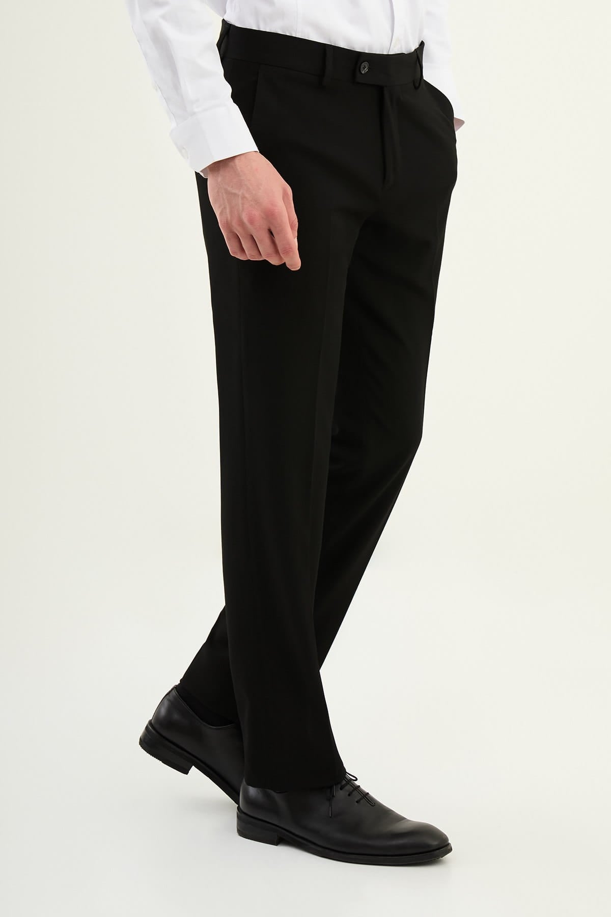 Men’s Black Slim Fit Formal Trousers