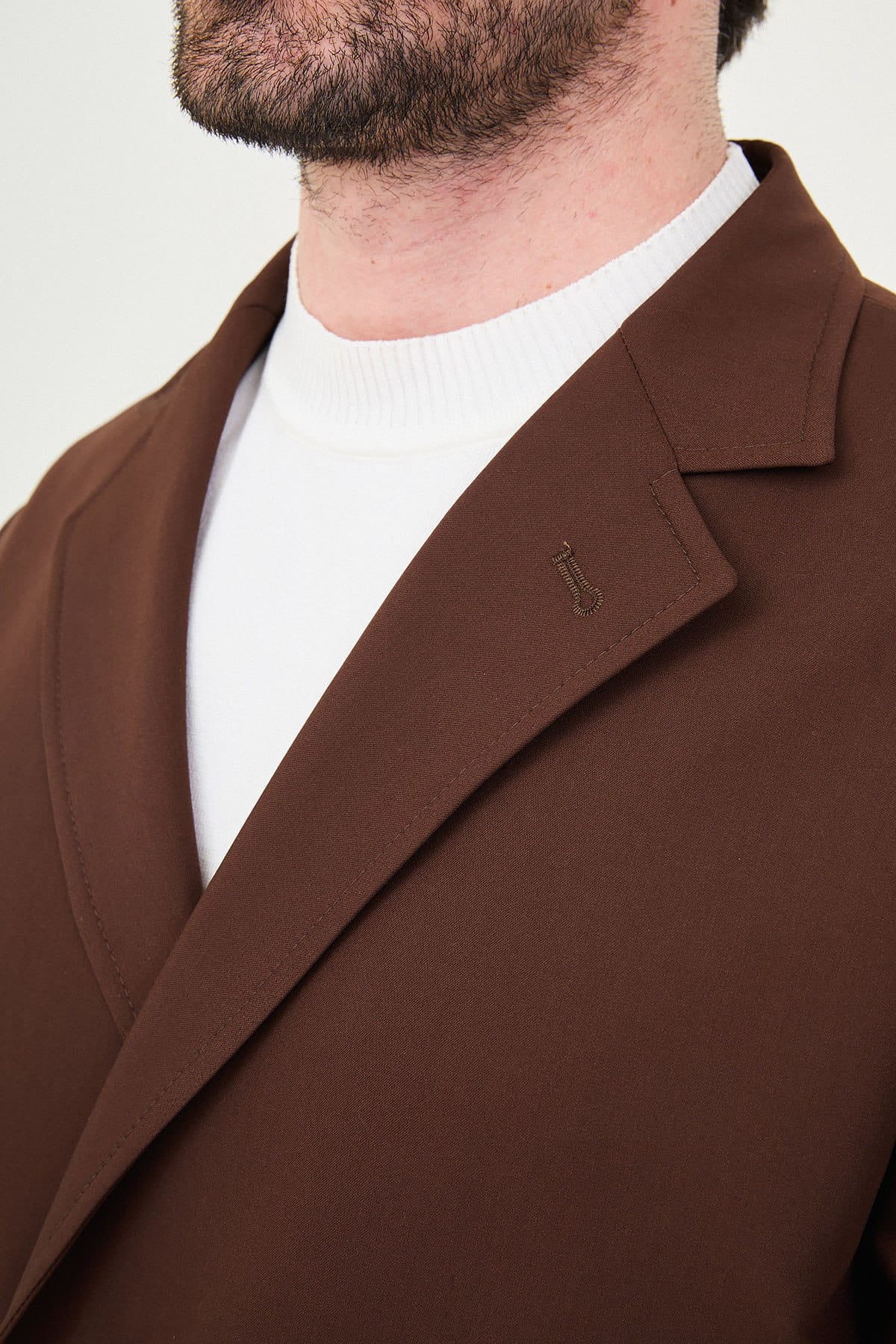 Men’s Brown Casual Slim Fit Suit