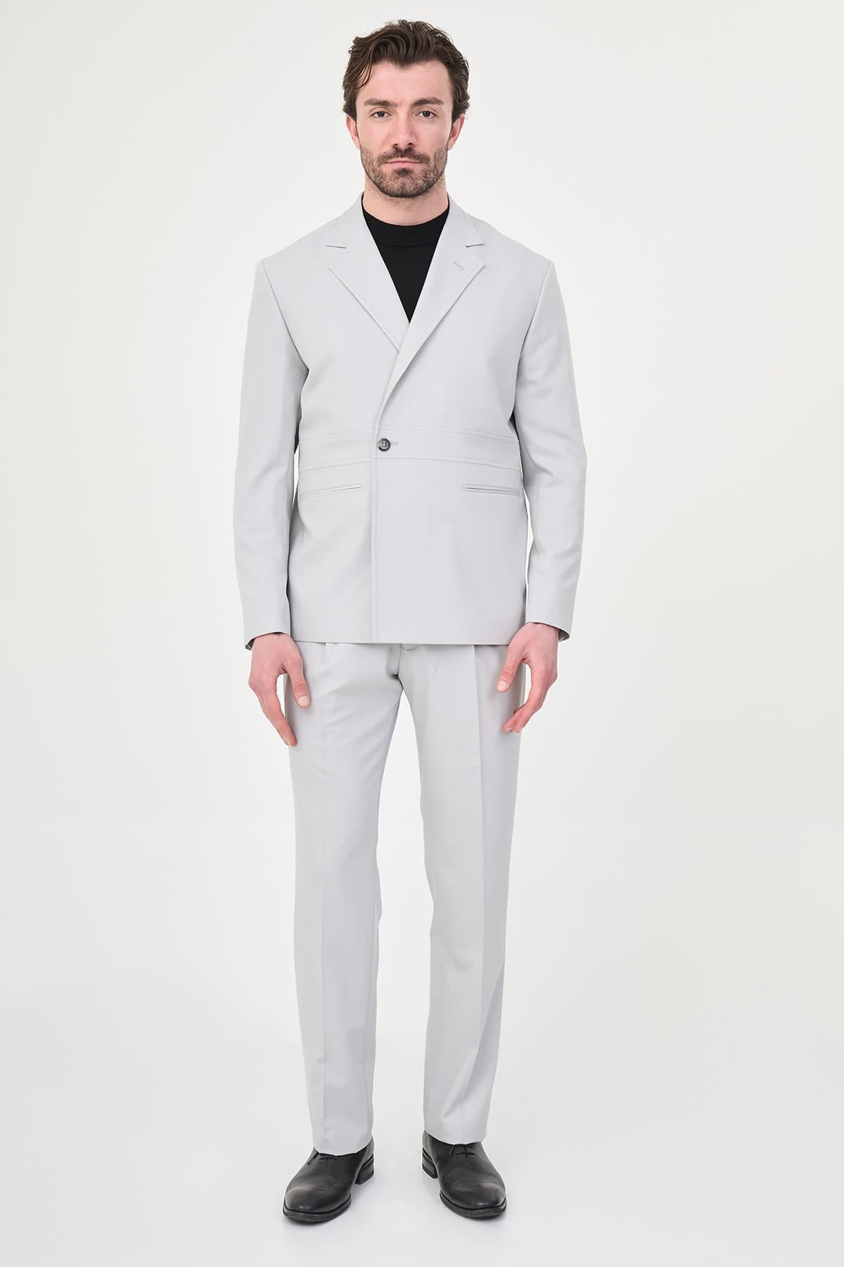 Men’s Light Grey Slim Fit Suit
