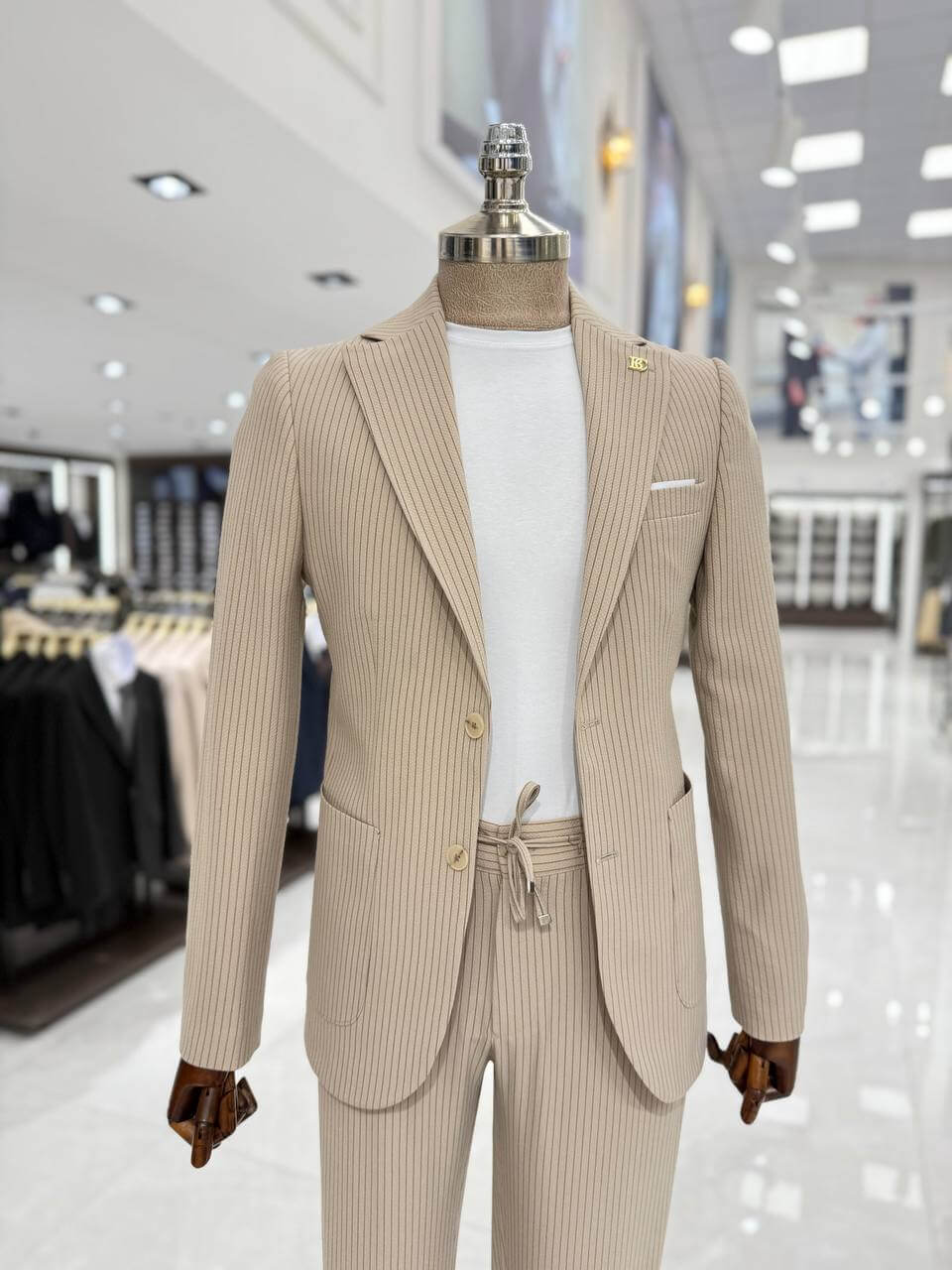 Suitharbor Slim Fit Striped Suit – Multiple Colors
