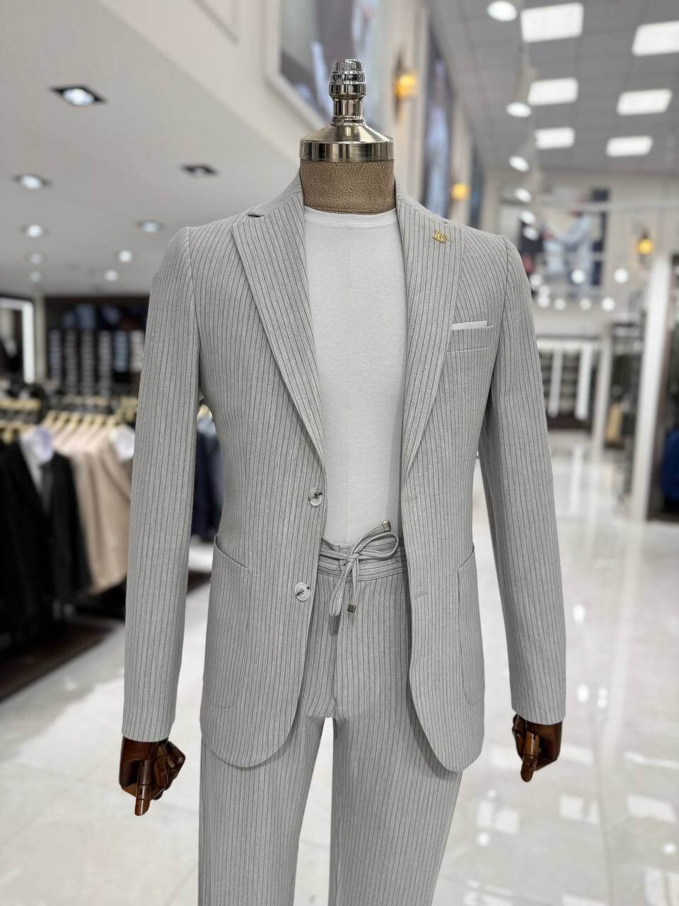 Suitharbor Slim Fit Striped Suit – Multiple Colors