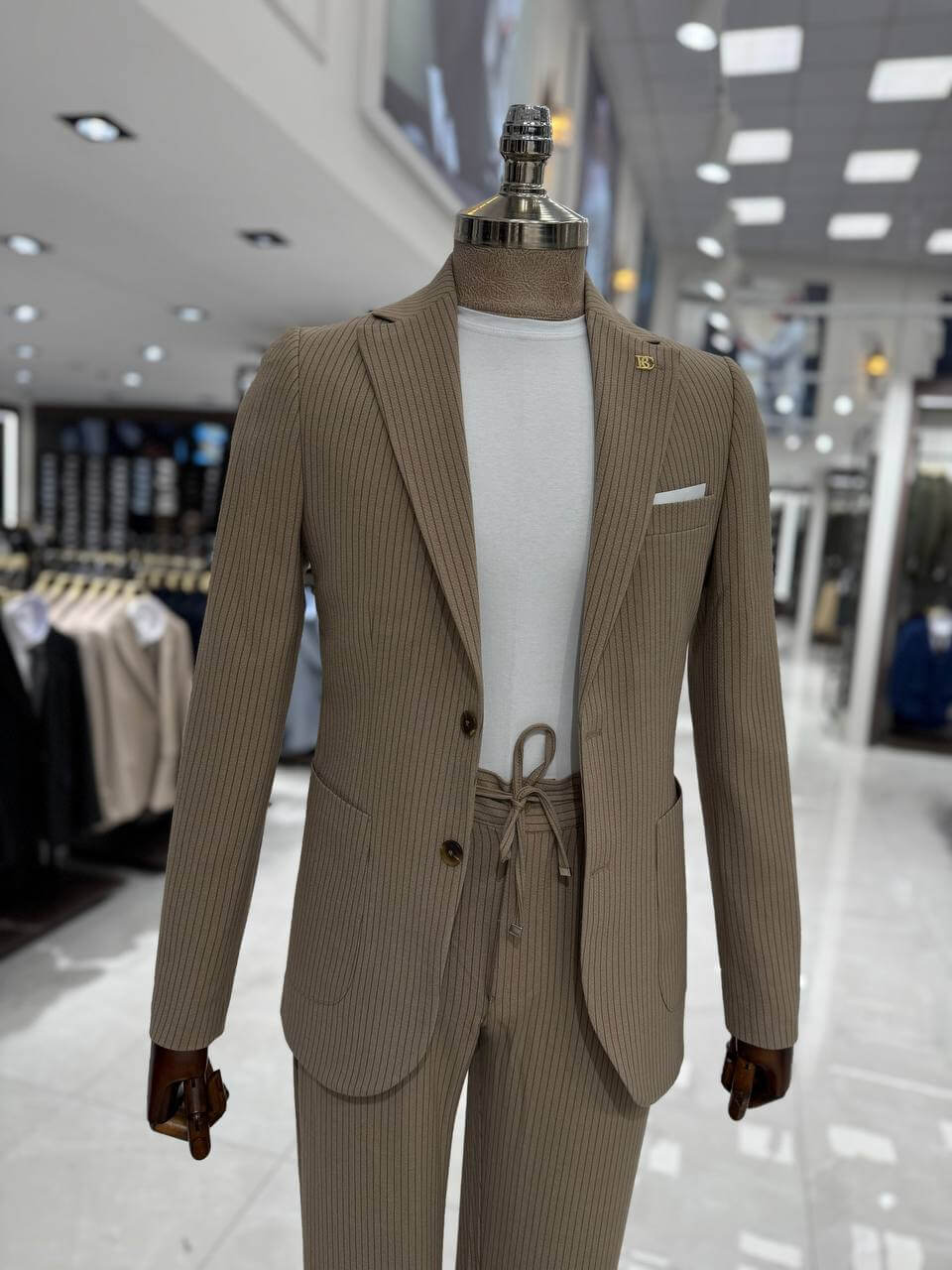 Suitharbor Slim Fit Striped Suit – Multiple Colors