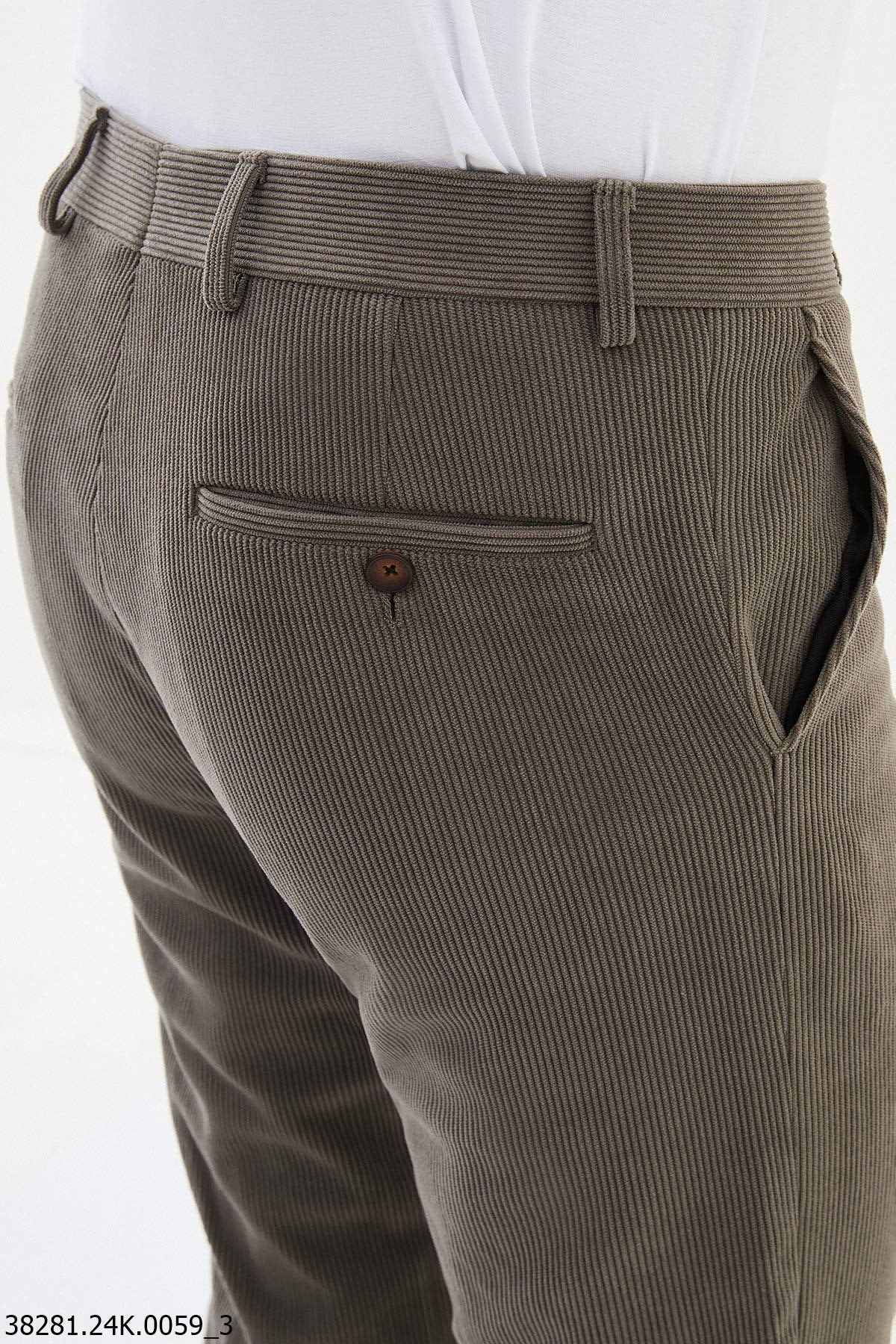 Men’s Vizon Slim Fit Textured Trousers