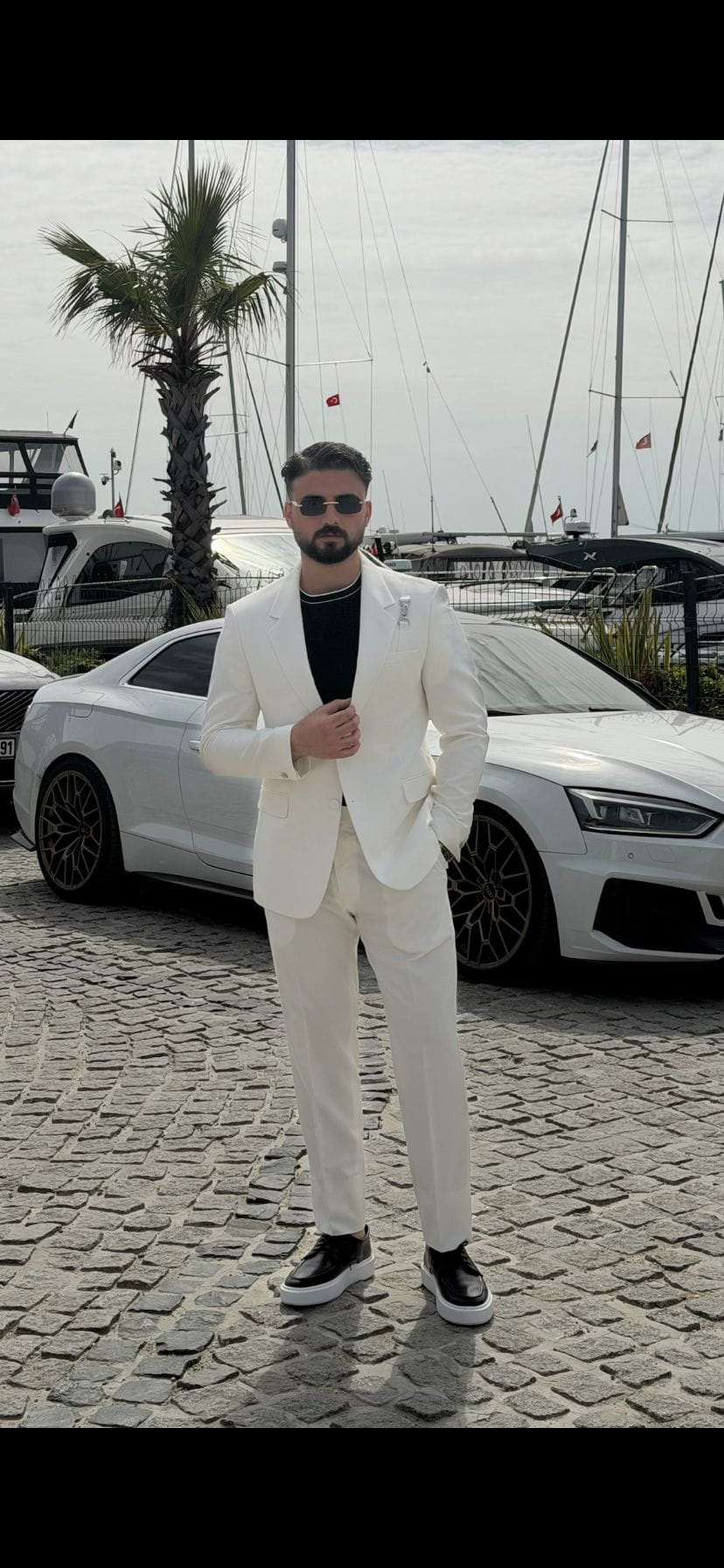 Men’s White Slim Fit Suit
