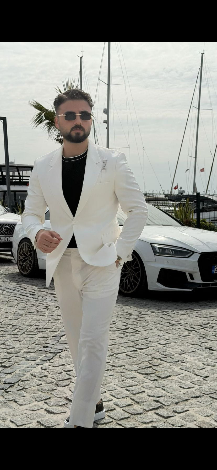 Men’s White Slim Fit Suit
